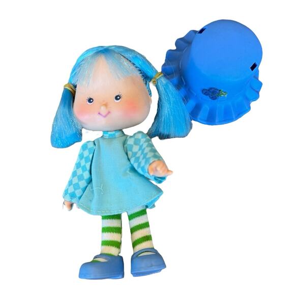 Vintage '80s Strawberry Shortcake - Blueberry Muffin Doll - American Greetings - Picture 5 of 7